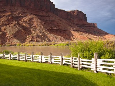 Colorado River from patio at Red Cliff Ranch