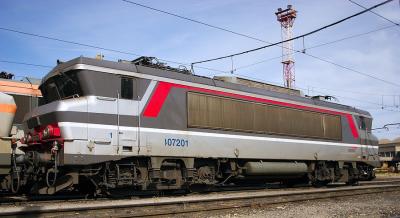 The BB7201 (head of serie- BB7201 to 7440) at Avignon depot.