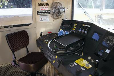 The driver's cab of the BB9316.