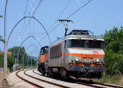 The BB7337 near Bordeaux, between Arcachon and Facture.