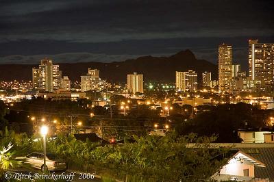 Diamond Head - View From Case at Night.