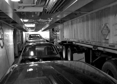 Getting ready to disembark Grand Manan ferry