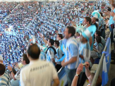 Argentina Fans in the Stadium