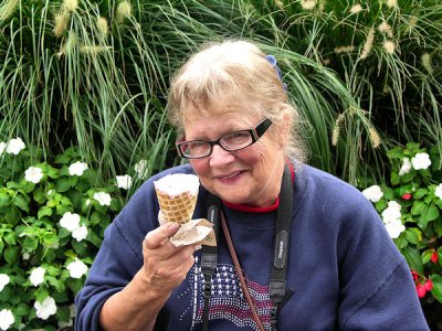 Phyllis taking a ice cream break.jpg