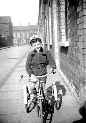 Me and my first bike, Excise Street circa 1953