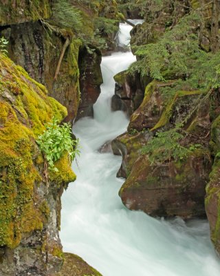 Glacier waterall