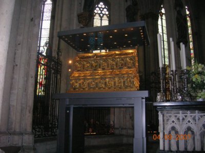shrine of the Three Kings inside Cologne Cathedral