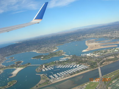 aerial view of San Diego, California
