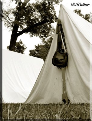 Union Tent At Encampment