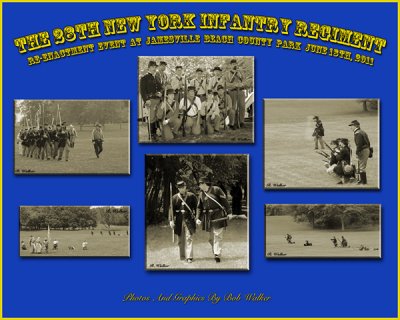 Collage Honoring The 28th New York Infantry Regiment In This Next Re-Enactment