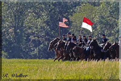The Union Cavalry Rides Into Battle
