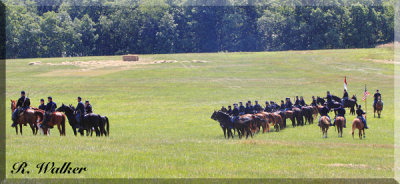 The Union Cavalry Awaits The Battle