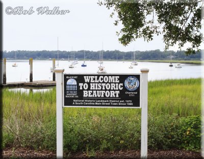 Beaufort Historic Signage Near It's Harbor