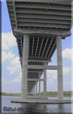 An Unusual View Of The Cooper  River Bridge