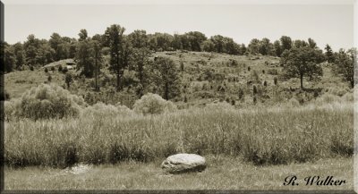 Looking Up At Little Round Top From the Devil's Den