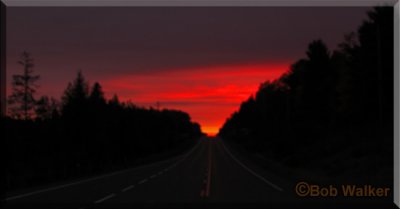 A Sunset At The End Of The Highway