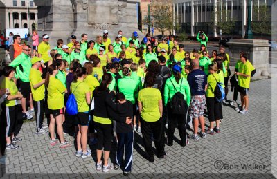 Team Believe Gathers For Race Information