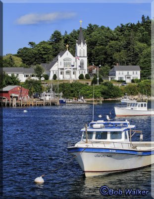 A View Of The Shoreline In Boothbay Harbor Another Beautiful Attraction In Maine