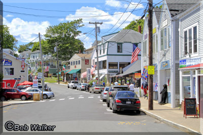One Of The Boothbay Harbor Village's Streets 