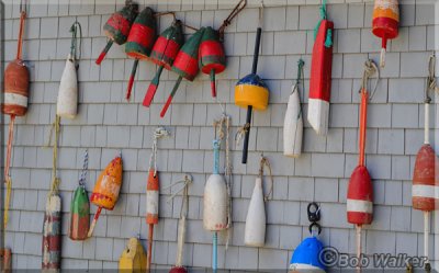 Another Wall Of Buoys As Can Be Found Throughout The Village