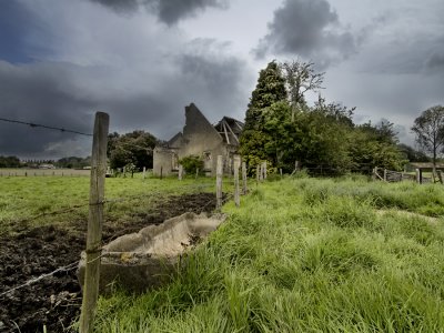 old small polder cottage