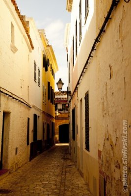 Menorca, Spain - Some old narrow street