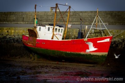 Old red boat - Howth, Ireland