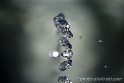 Magical waterdrops - macro view