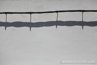 A cable melting in the summer sun