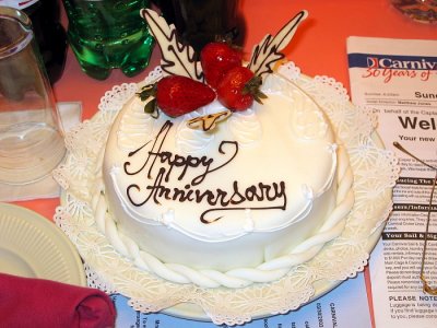 CARNIVAL INSPIRATION Cabin Anniversary Cake