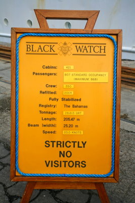 BLACK WATCH Board Sign