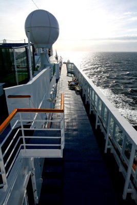 BLACK WATCH View from Top Deck looking towards Bow