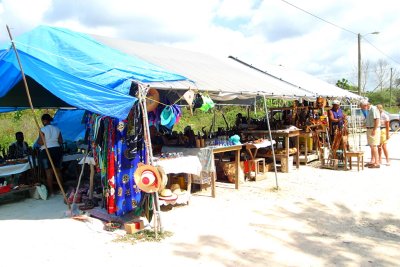 Belize - Altun Ha - Mayan Site, Stalls