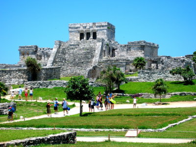 Mexico - Tulum Mayan Ruins ruins in Quintana Roo, Pyramid