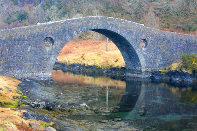 Scotland - Argyle & Bute, Clackan Bridge over the Atlantic to the Isle of Seil