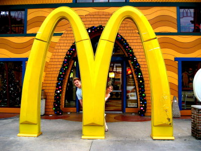 USA - Florida, Downtown Disney Big McDonalds Sign