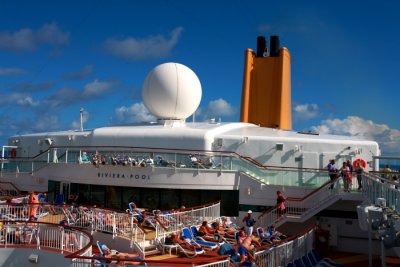 P&O AURORA Deck View towards Stern