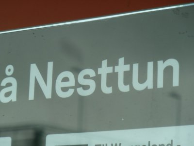 Bergen - Bybanen Nesttun Terminus Sign