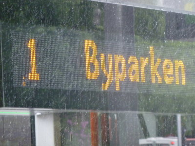 Bergen - Bybanen Byparken terminus Sign
