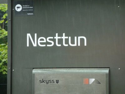 Bergen - Bybanen Nesttun Terminus Sign