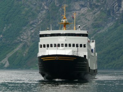Geirangerfiord - Ferry Arriving