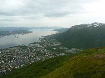 Tromso - View of Tromso from Top of Cable Car