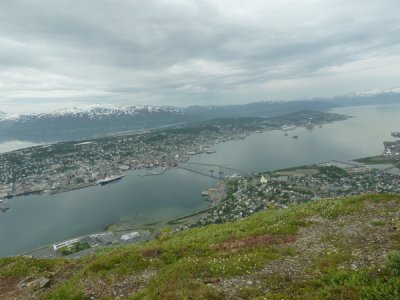 Tromso - View of Tromso from Top of Cable Car