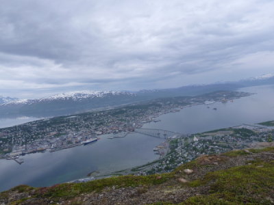 Tromso - View of Tromso from Top of Cable Car