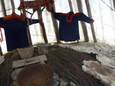 Honningsvag - Inside a Sami Tent on way to The North Cape