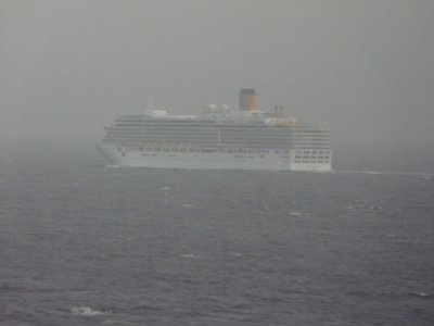 Costa Deliziosa Passing us in the Artic Ocean