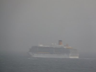 Costa Deliziosa Passing us in the Artic Ocean