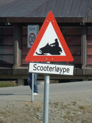 Spitzbergen - Longyearbarden Road Sign