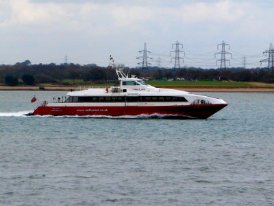 RED JET 3 @ Southampton Water .UK