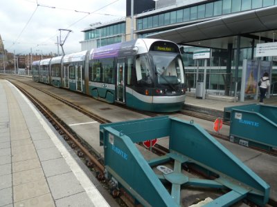 213 (2011) Bombardier Incentros AT6/5 @ Nottingham Station Street Terminus